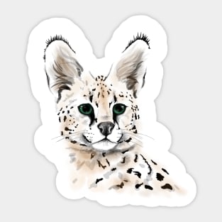 Serval watercolor ' Sticker